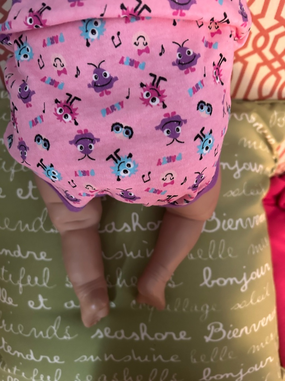 Baby Doll with Patterned Onesie - Picture 16 of 16